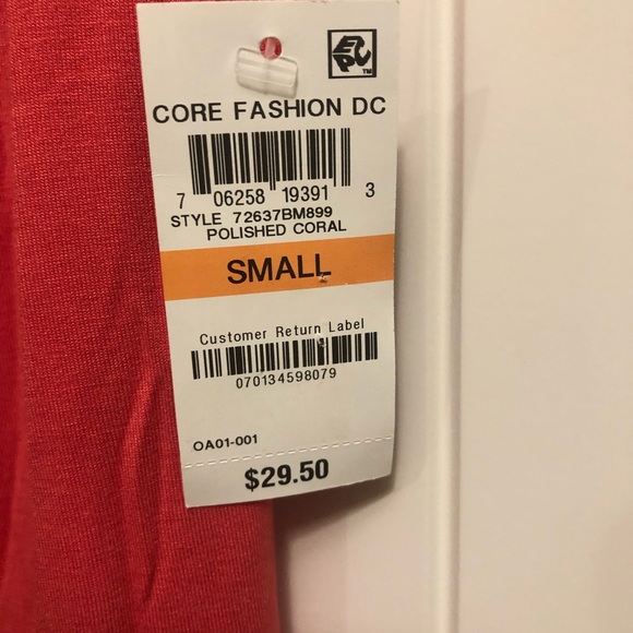 INC International Concepts coral color tank top. - Picture 5 of 8